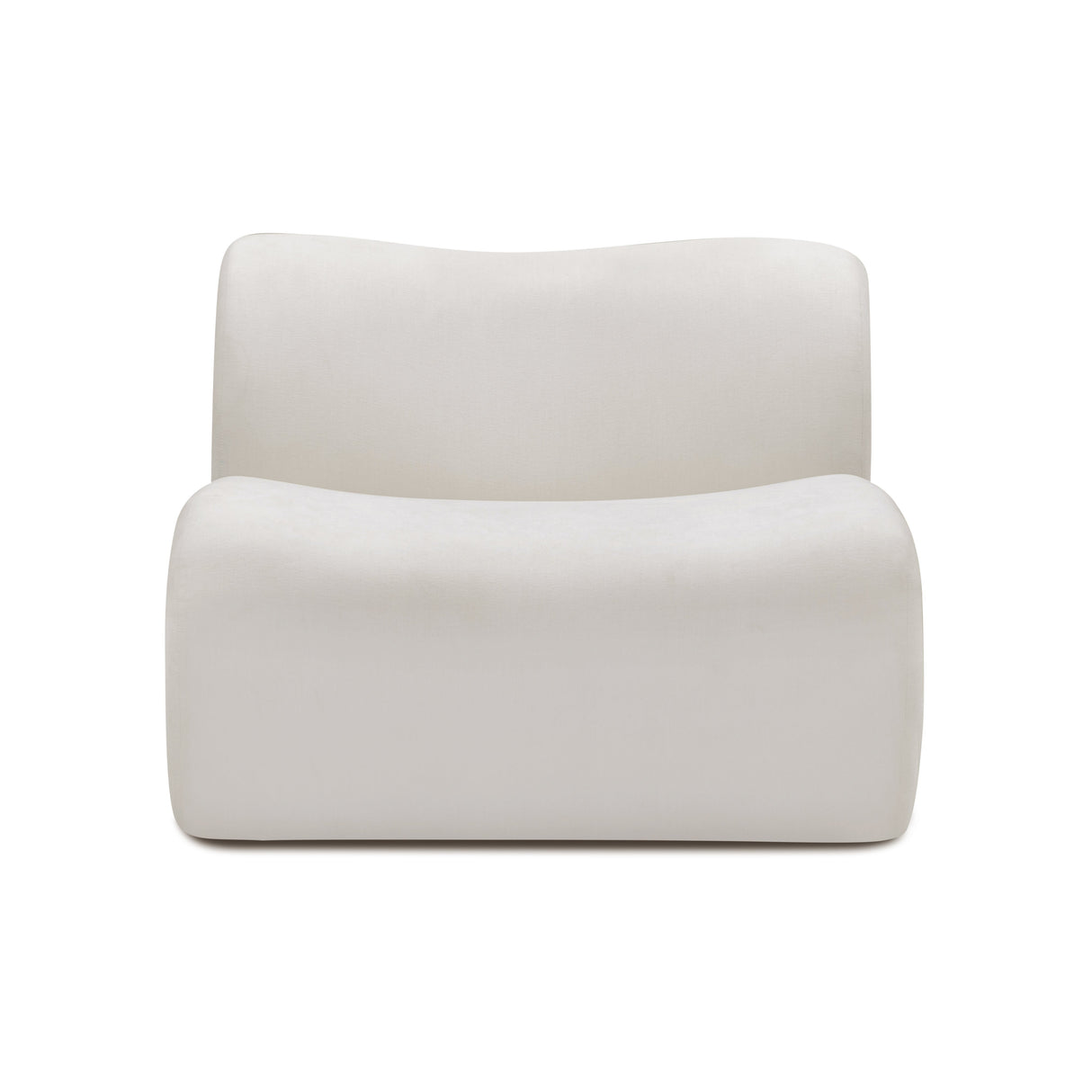 Zenith Contract-Grade Upcycled Fabric Armless Chair by TOV Furniture at Eve Furniture