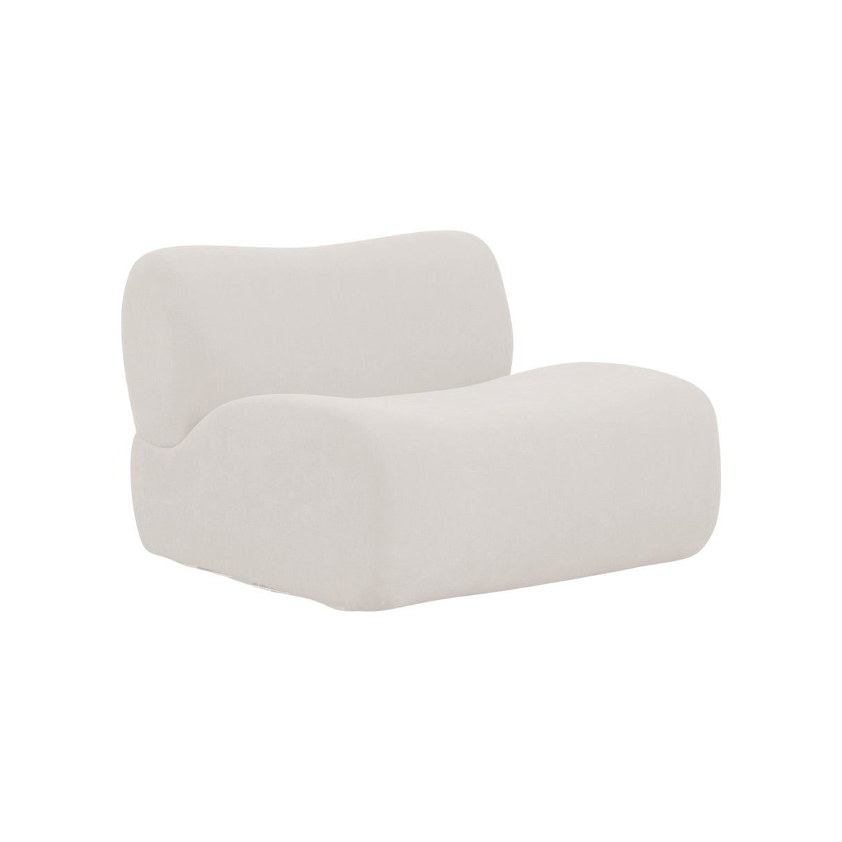 Zenith Contract-Grade Upcycled Fabric Armless Chair by TOV Furniture at Eve Furniture