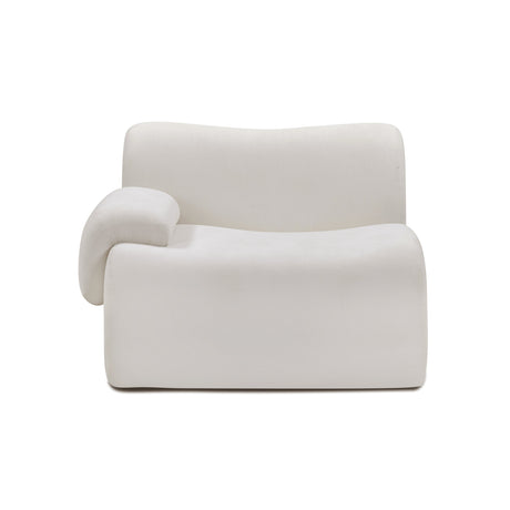 Zenith Contract-Grade Upcycled Fabric Corner Chair by TOV Furniture at Eve Furniture