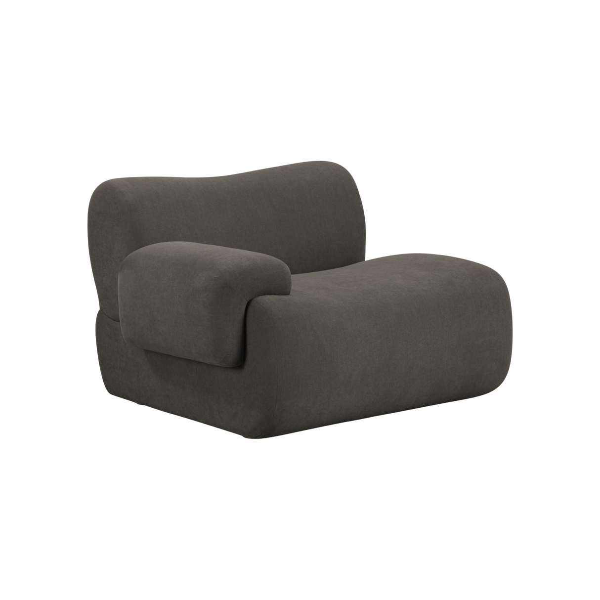 Zenith Contract-Grade Upcycled Fabric Corner Chair by TOV Furniture at Eve Furniture