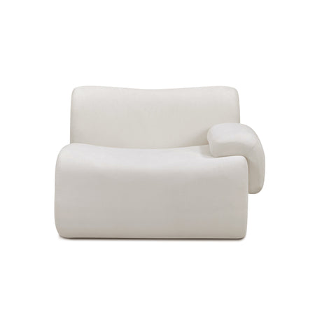 Zenith Contract-Grade Upcycled Fabric Corner Chair by TOV Furniture at Eve Furniture