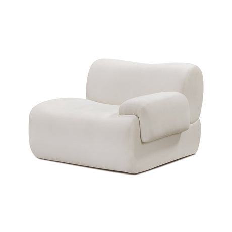 Zenith Contract-Grade Upcycled Fabric Corner Chair by TOV Furniture at Eve Furniture