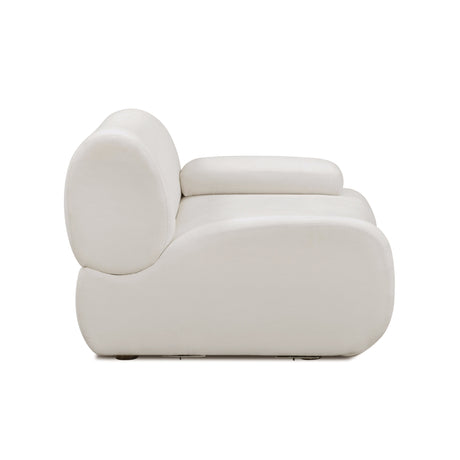 Zenith Contract-Grade Upcycled Fabric Corner Chair by TOV Furniture at Eve Furniture