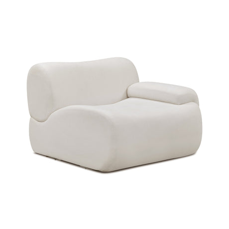 Zenith Contract-Grade Upcycled Fabric Corner Chair by TOV Furniture at Eve Furniture