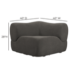 Zenith Contract-Grade Upcycled Fabric Corner Wedge by TOV Furniture at Eve Furniture
