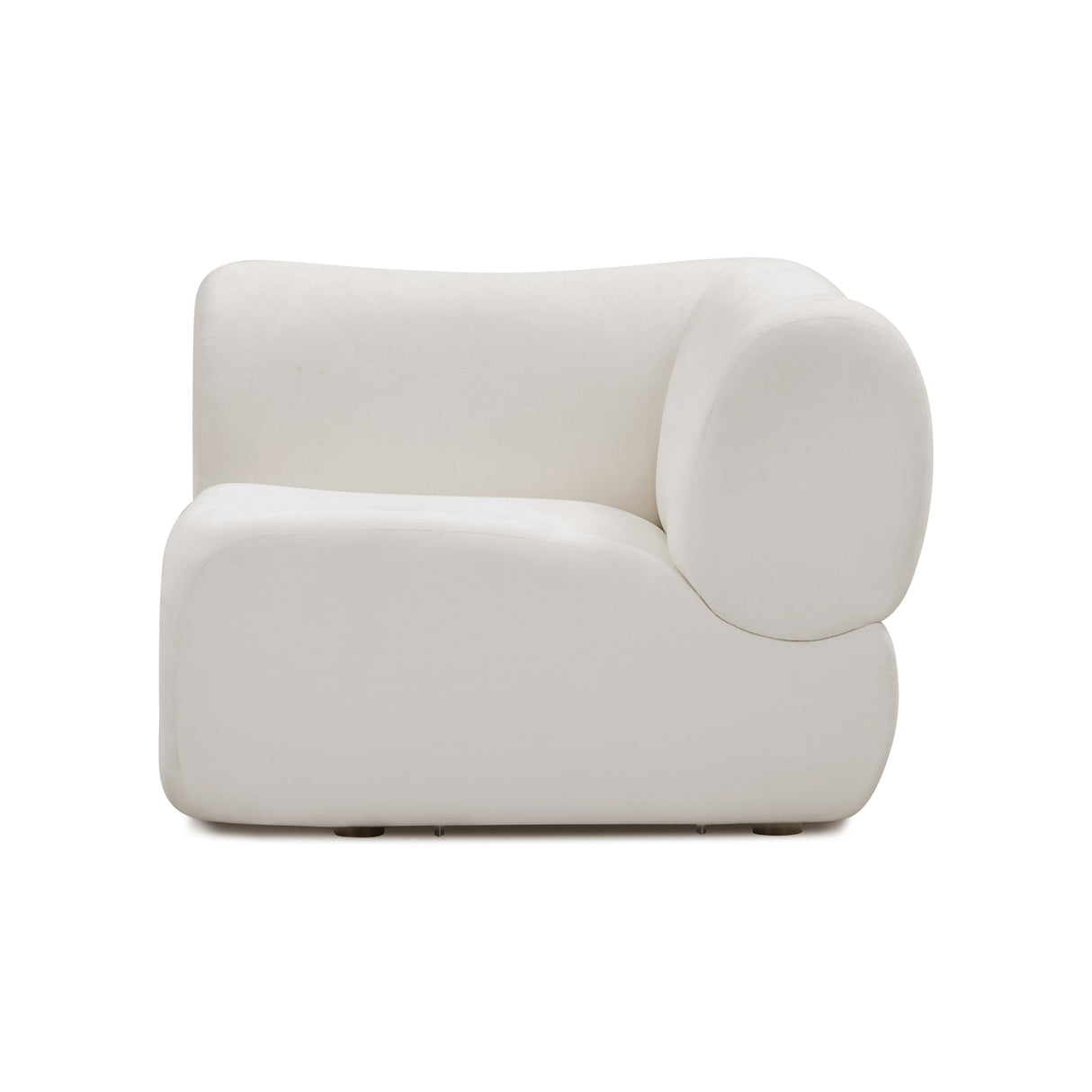 Zenith Contract-Grade Upcycled Fabric Corner Wedge by TOV Furniture at Eve Furniture