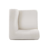 Zenith Contract-Grade Upcycled Fabric Corner Wedge by TOV Furniture at Eve Furniture
