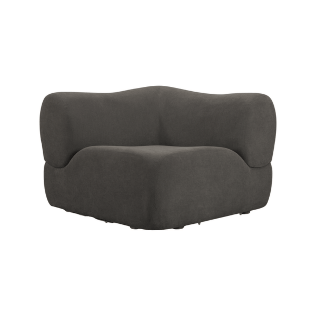 Zenith Contract-Grade Upcycled Fabric Corner Wedge by TOV Furniture at Eve Furniture