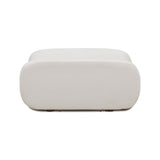 Zenith Contract-Grade Upcycled Fabric Ottoman by TOV Furniture at Eve Furniture