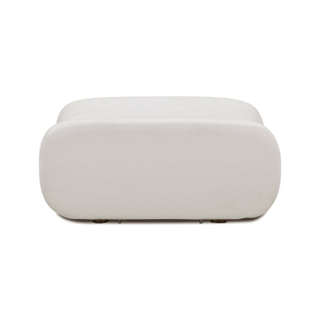Zenith Contract-Grade Upcycled Fabric Ottoman by TOV Furniture at Eve Furniture