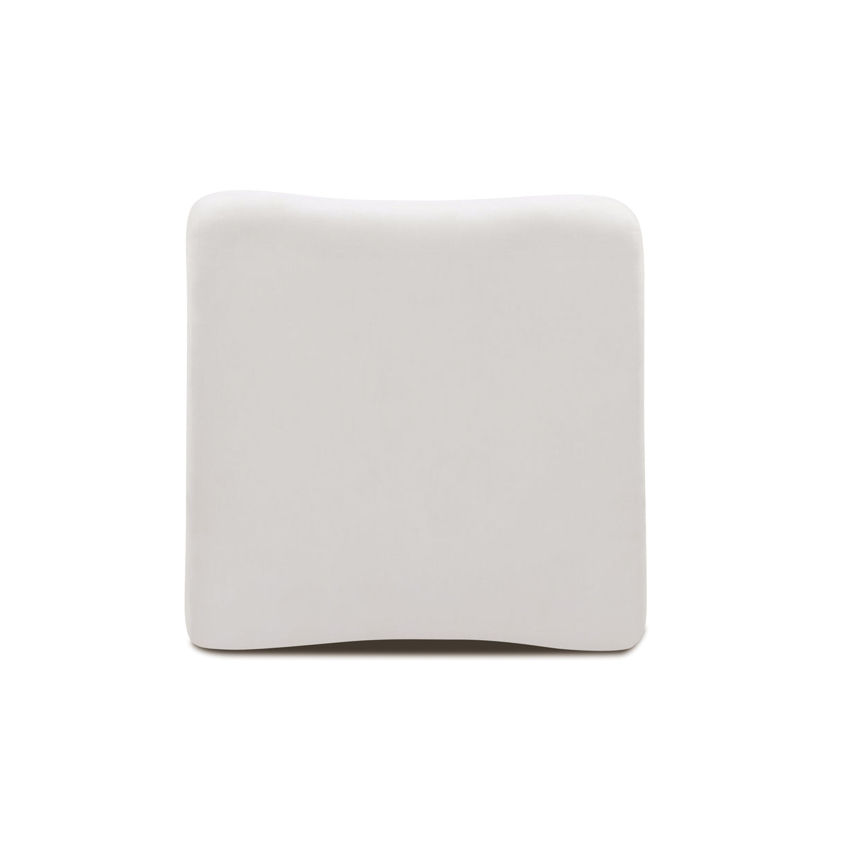 Zenith Contract-Grade Upcycled Fabric Ottoman by TOV Furniture at Eve Furniture