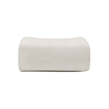 Zenith Contract-Grade Upcycled Fabric Ottoman by TOV Furniture at Eve Furniture