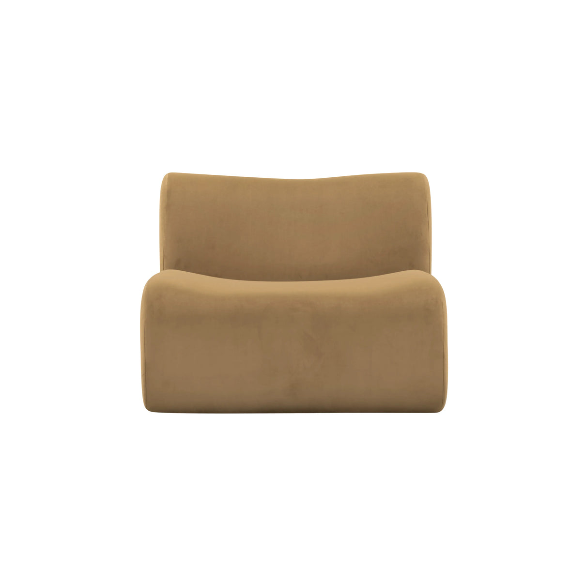 Zenith Latte Brown Performance Velvet Armless Chair by TOV Furniture at Eve Furniture