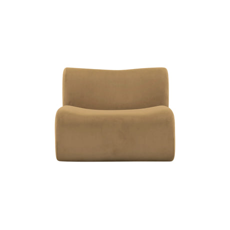 Zenith Latte Brown Performance Velvet Armless Chair by TOV Furniture at Eve Furniture
