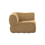 Zenith Latte Brown Performance Velvet Corner Wedge by TOV Furniture at Eve Furniture