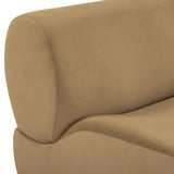 Zenith Latte Brown Performance Velvet Corner Wedge by TOV Furniture at Eve Furniture