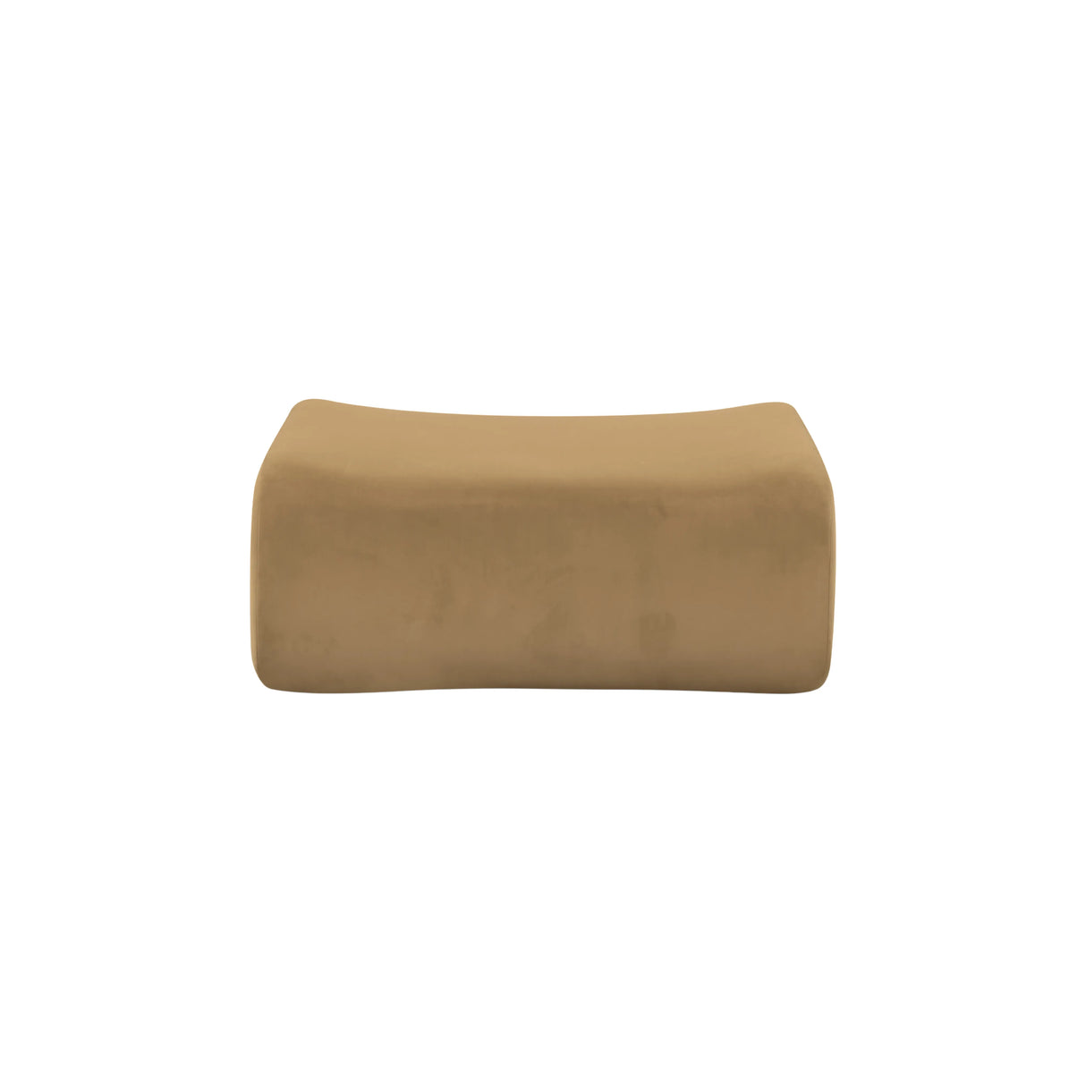 Zenith Latte Brown Performance Velvet Ottoman by TOV Furniture at Eve Furniture