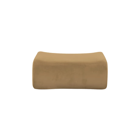 Zenith Latte Brown Performance Velvet Ottoman by TOV Furniture at Eve Furniture