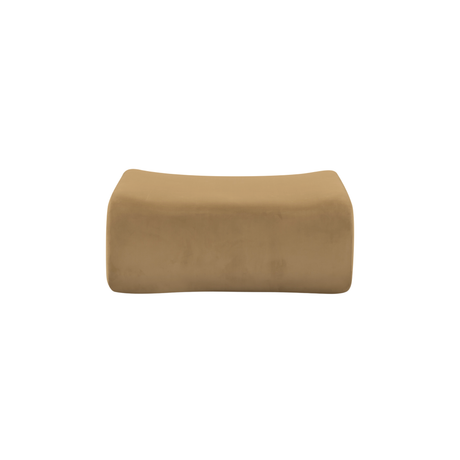 Zenith Latte Brown Performance Velvet Ottoman by TOV Furniture at Eve Furniture