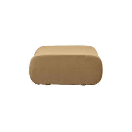 Zenith Latte Brown Performance Velvet Ottoman by TOV Furniture at Eve Furniture
