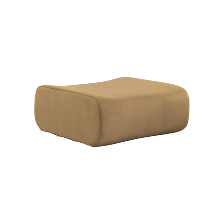 Zenith Latte Brown Performance Velvet Ottoman by TOV Furniture at Eve Furniture