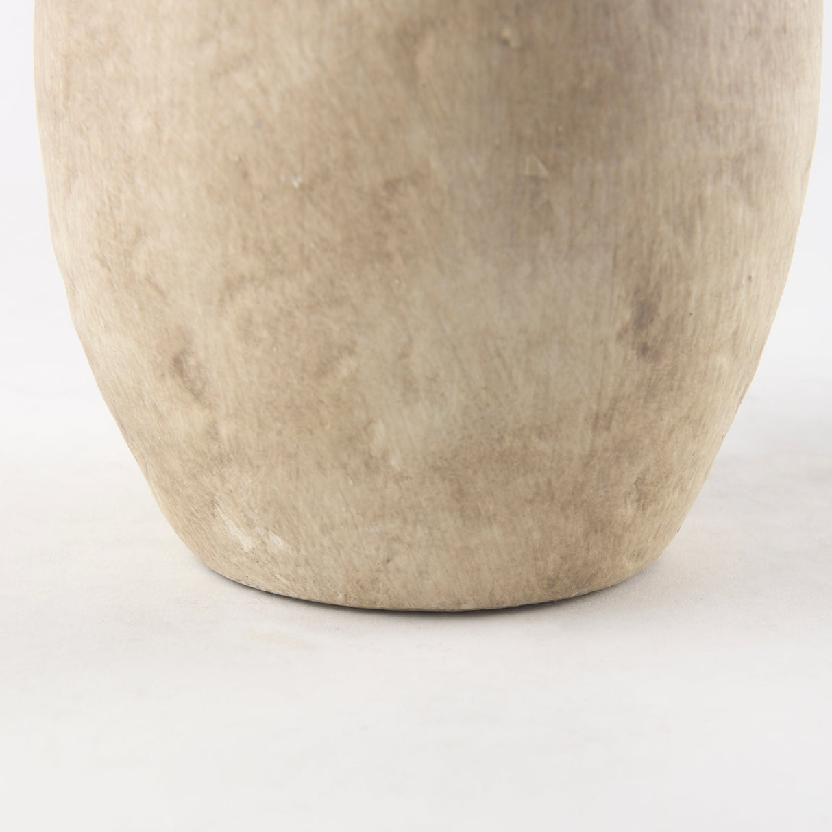 Zenni 6.1L x 6.1W x 12.0H Warm Beige Ceramic Vase by Mercana at Eve Furniture