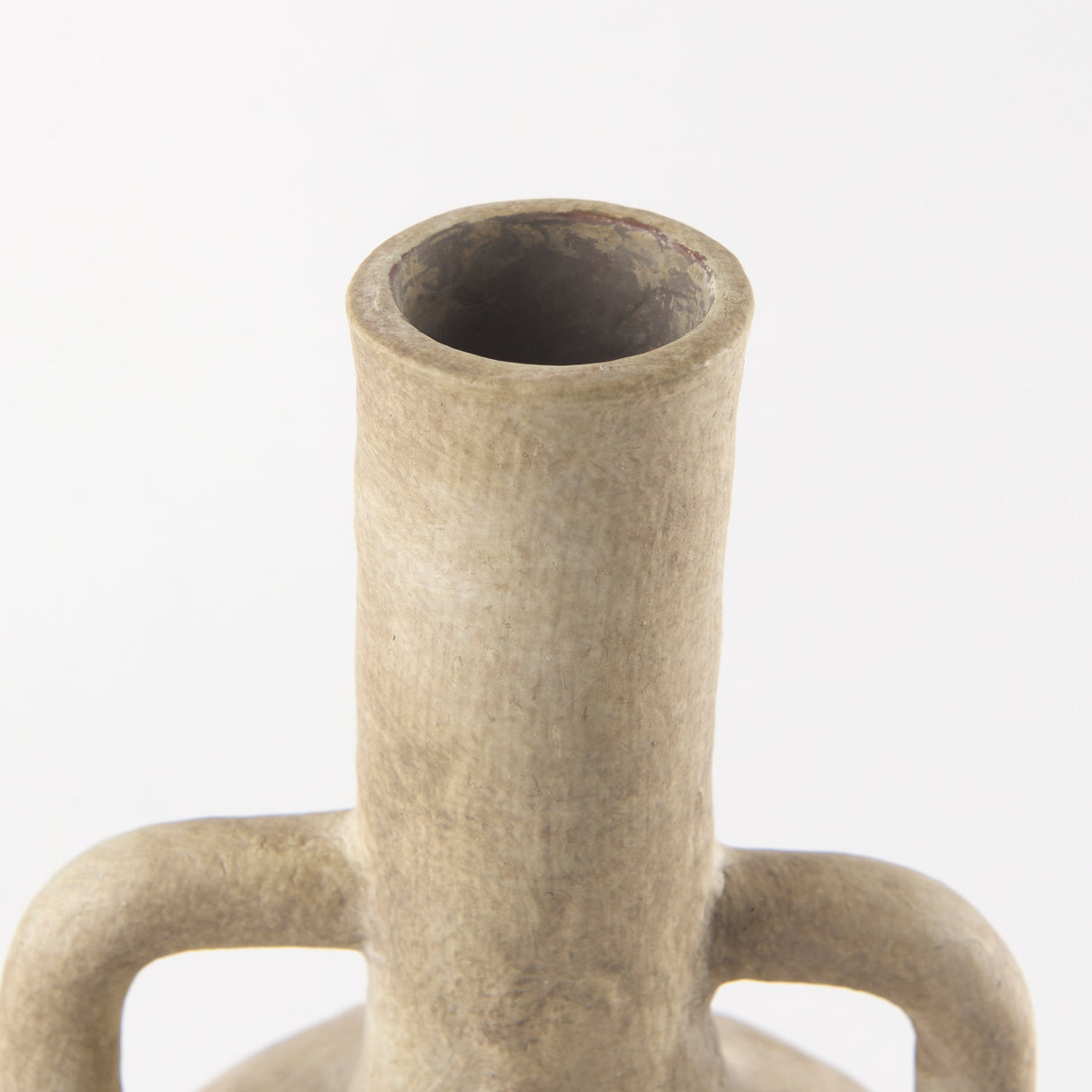 Zenni Warm Beige Ceramic Vase by Mercana at Eve Furniture