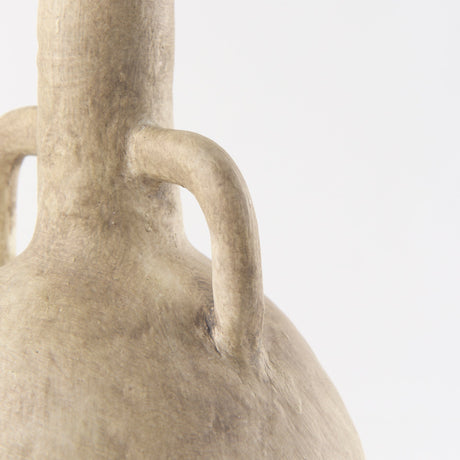 Zenni Warm Beige Ceramic Vase by Mercana at Eve Furniture
