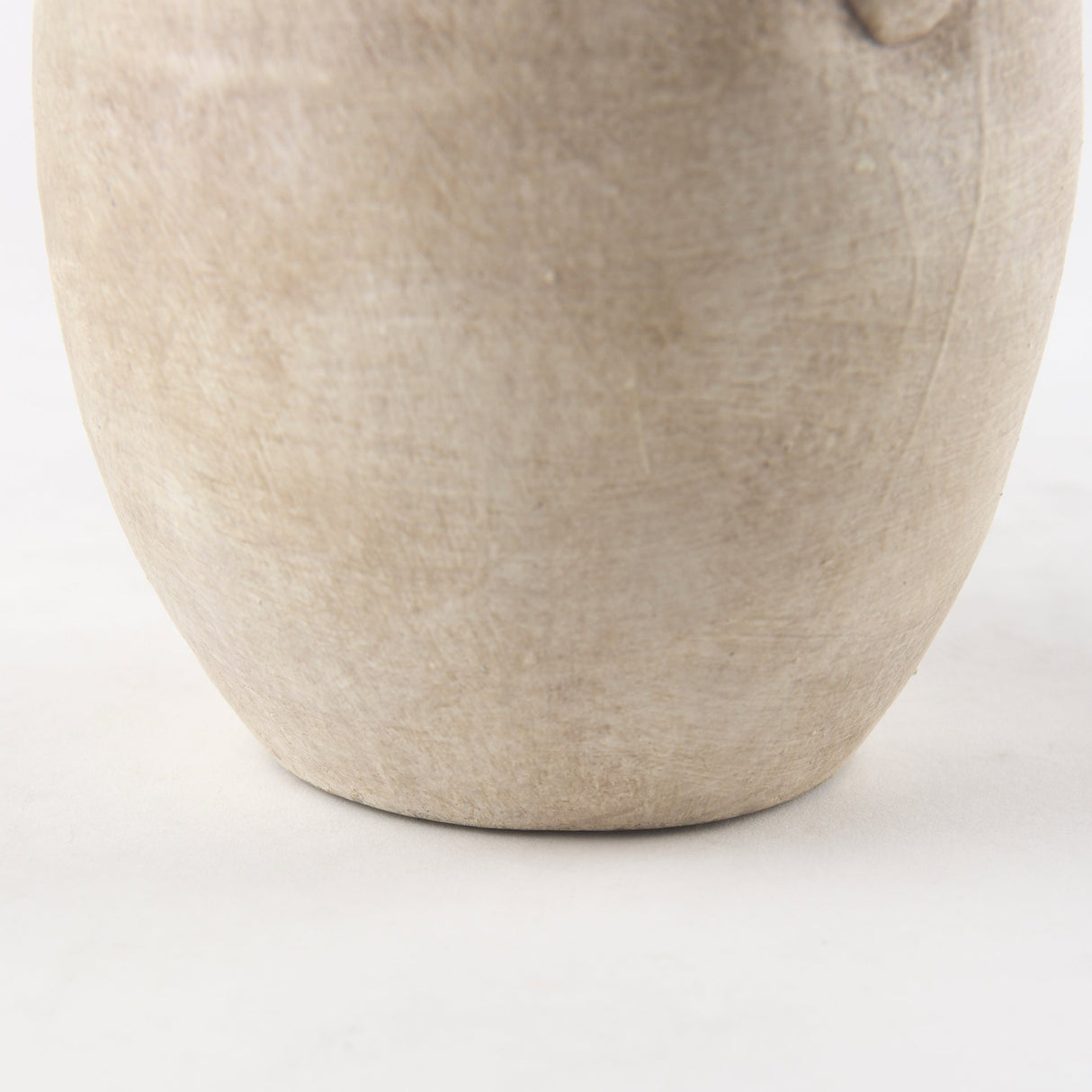 Zenni Warm Beige Ceramic Vase by Mercana at Eve Furniture
