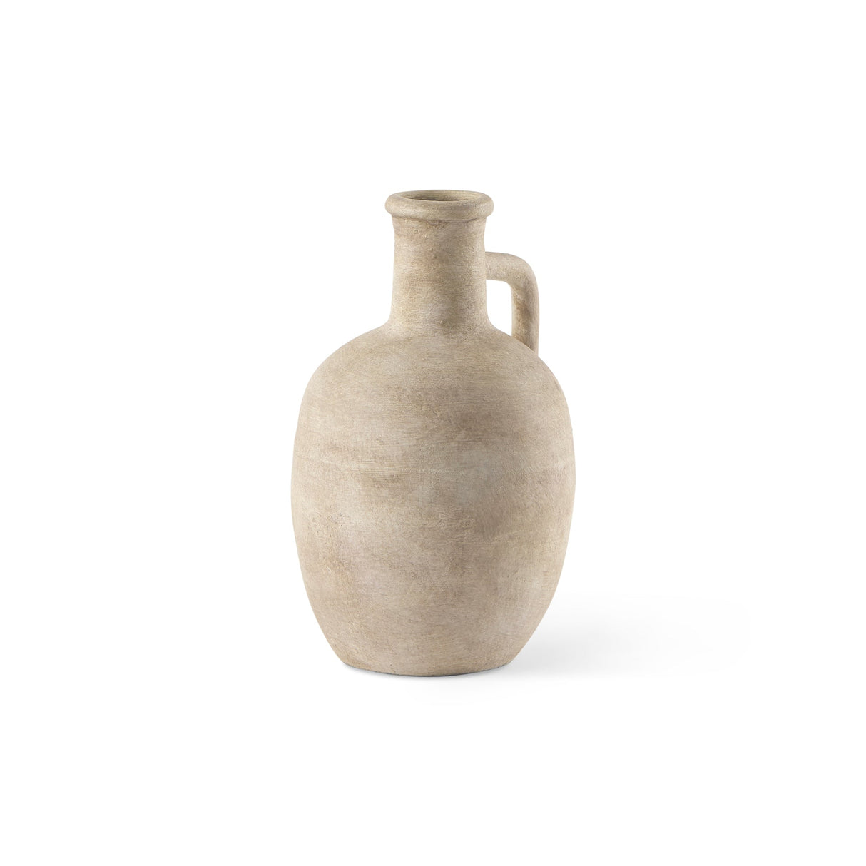 Zenni Warm Beige Ceramic Vase by Mercana at Eve Furniture