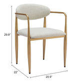 Zens Gray Dining Chair (Set of 2) Quill by Zuomod at Eve Furniture
