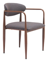 Zens Truffle Gray Dining Chair (Set of 2) by Zuomod at Eve Furniture