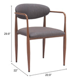 Zens Truffle Gray Dining Chair (Set of 2) by Zuomod at Eve Furniture