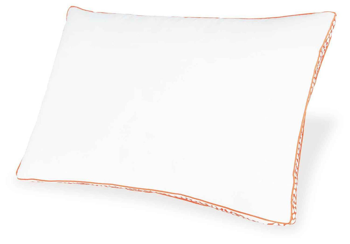 Zephyr 2.0 White/Orange 3-in-1 Pillow by Ashley at Eve Furniture