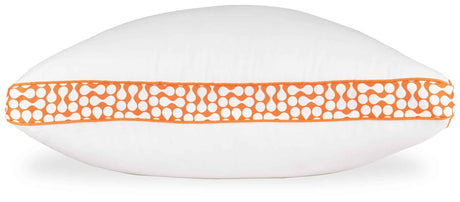 Zephyr 2.0 White/Orange 3-in-1 Pillow by Ashley at Eve Furniture