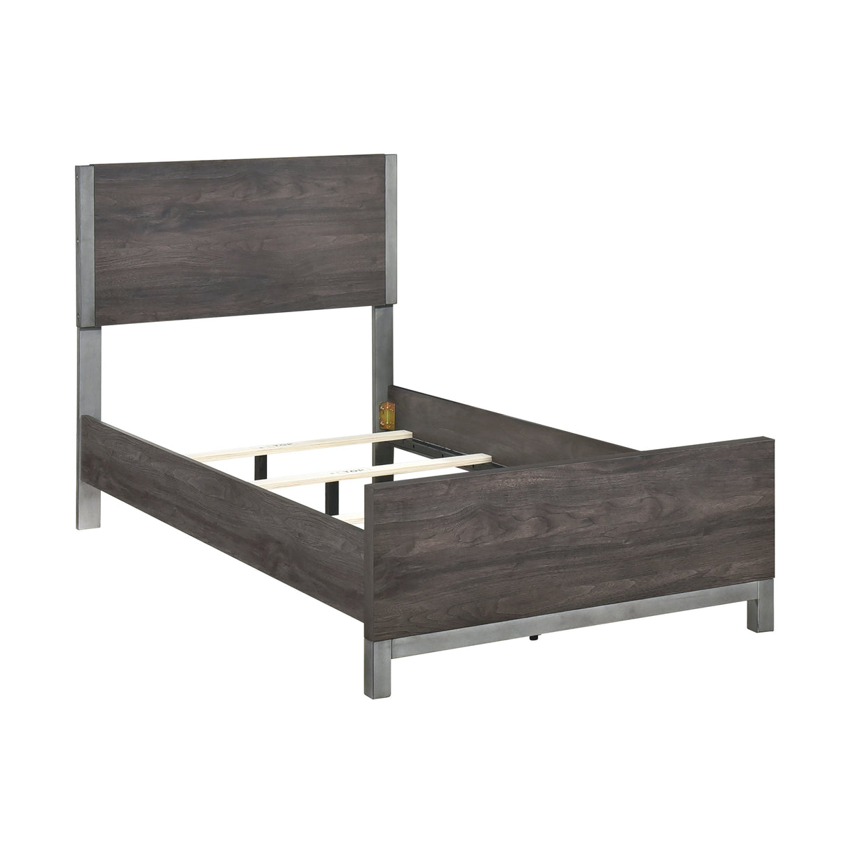 Zephyr Brownish Gray Twin Panel Bed by Homelegance at Eve Furniture