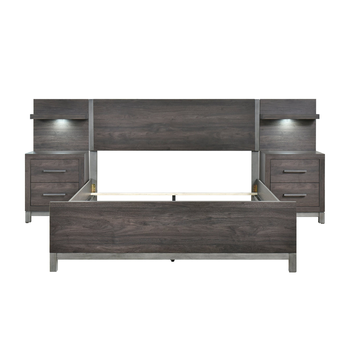 Zephyr Brownish Gray Wall Bedroom Set by Homelegance at Eve Furniture
