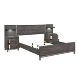 Zephyr Brownish Gray Wall Bedroom Set by Homelegance at Eve Furniture