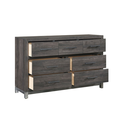 Zephyr Brownish Gray Youth Wall Bedroom Set by Homelegance at Eve Furniture
