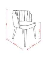 Zephyr Dining Chair in Cream by Manhattan Comfort at Eve Furniture