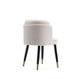 Zephyr Dining Chair in Cream by Manhattan Comfort at Eve Furniture