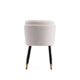 Zephyr Dining Chair in Cream by Manhattan Comfort at Eve Furniture