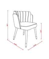 Zephyr Dining Chair in Hunter Green by Manhattan Comfort at Eve Furniture