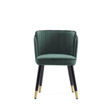 Zephyr Dining Chair in Hunter Green by Manhattan Comfort at Eve Furniture