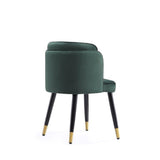 Zephyr Dining Chair in Hunter Green by Manhattan Comfort at Eve Furniture