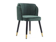 Zephyr Dining Chair in Hunter Green by Manhattan Comfort at Eve Furniture