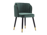 Zephyr Dining Chair in Hunter Green by Manhattan Comfort at Eve Furniture