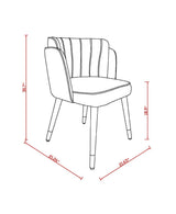 Zephyr Dining Chair in Royal Blue by Manhattan Comfort at Eve Furniture