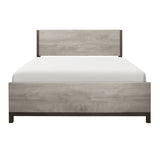 Zephyr Light Gray California King Bed with 2 Nightstands by Homelegance at Eve Furniture