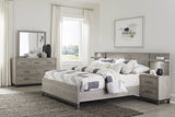 Zephyr Light Gray California King Panel Bed by Homelegance at Eve Furniture